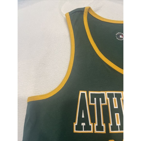 MLB Oakland A's Athletics Women's  BaseballTank Top GENUINE MERCHANDISE SZ M NWT - Picture 4 of 6